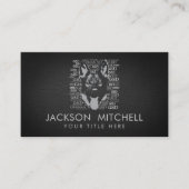 Carte De Visite Chien berger allemand - GSD (Devant)