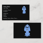 Carte De Visite Chien bleu. Hound. (Devant / Derrière)