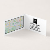 Carte De Visite Chien Brown avec os, Marcheur de Chien détaillé (Intérieur)