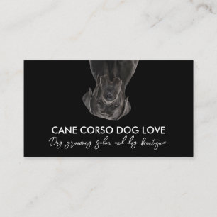 Carte De Visite Chien Cane Corso Noir Blanc