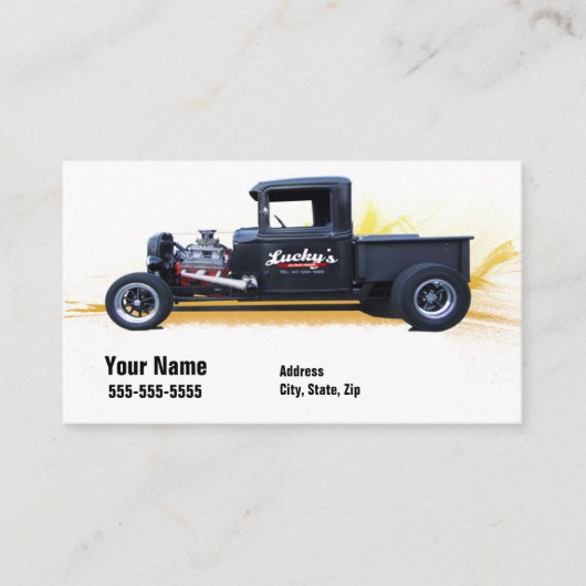 Carte De Visite Chien chanceux (Devant)