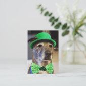 Carte De Visite Chien chanceux (Debout devant)