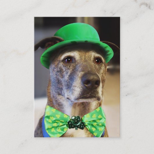Carte De Visite Chien chanceux (Devant)