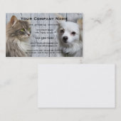 Carte De Visite Chien Chat Animaux de compagnie Grooming Salon Car (Devant / Derrière)
