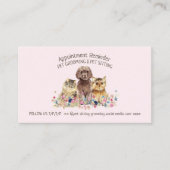 Carte De Visite Chien Chat Grooming Petsitter store Rendez-vous (Devant)