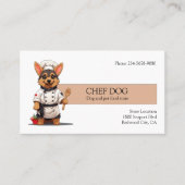Carte De Visite Chien chef (Devant)