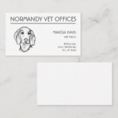 Carte De Visite Chien-chien dragon (Devant / Derrière)