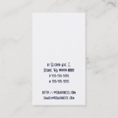 Carte De Visite Chien Cocker Spaniel (Dos)