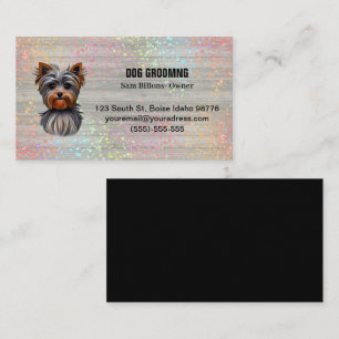 Carte De Visite Chien coloré Grooming Yorkie