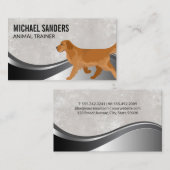 Carte De Visite Chien courant | Services animaux (Devant / Derrière)