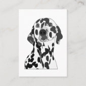 Carte De Visite Chien dalmate Vétérinaire Soins aux animaux de com (Devant)