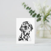 Carte De Visite Chien dalmate Vétérinaire Soins aux animaux de com (Debout devant)