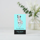 Carte De Visite Chien dalmatien (Debout devant)