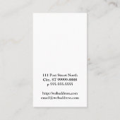 Carte De Visite Chien dalmatien (Dos)