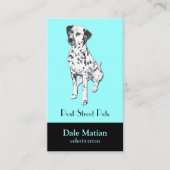 Carte De Visite Chien dalmatien (Devant)