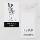 Carte De Visite Chien dalmatien (Devant / Derrière)