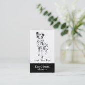 Carte De Visite Chien dalmatien (Debout devant)
