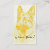 Carte De Visite Chien de Berger Moderne (Devant)
