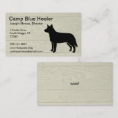 Carte De Visite Chien de bétail australien (Devant / Derrière)