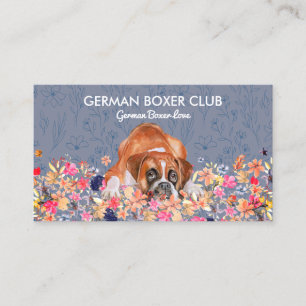 Carte De Visite Chien de boxe allemand