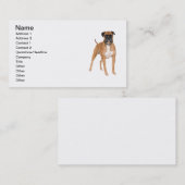 Carte De Visite Chien de boxeur (Devant / Derrière)