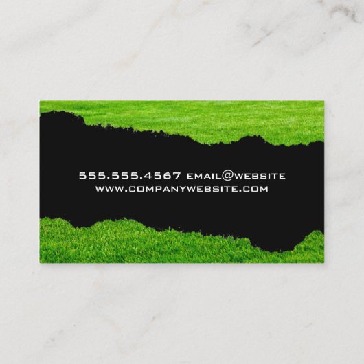 Carte De Visite Chien de caniche | Effet Grass Torn (Dos)