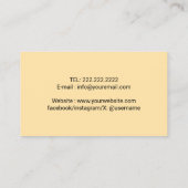 Carte De Visite Chien de chien d'animal marchant mignon Golden Ret (Dos)