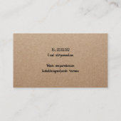 Carte De Visite Chien de compagnie marchant Joyeux Labrador Rustic (Dos)