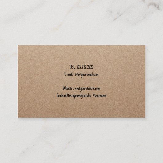 Carte De Visite Chien de compagnie marchant Joyeux Labrador Rustic (Dos)