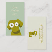 Carte De Visite Chien de couleur de terre (Devant / Derrière)