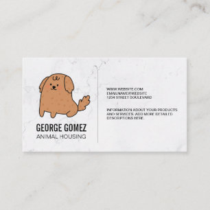 Carte De Visite Chien de dessin   Services animaux