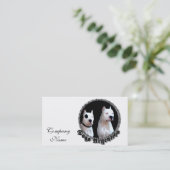 Carte De Visite Chien de Dogo Argentino (Debout devant)