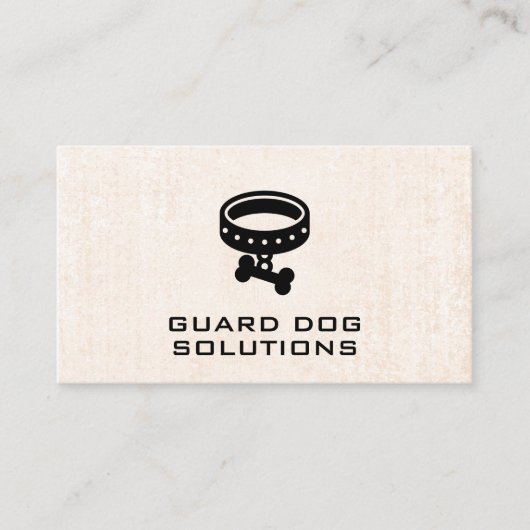 Carte De Visite Chien de garde | Dog House | Formateur (Devant)