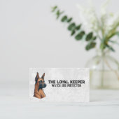 Carte De Visite Chien de garde en alerte (Debout devant)