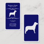 Carte De Visite chien de mod (Devant / Derrière)