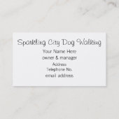 Carte De Visite Chien de race Perky (Dos)