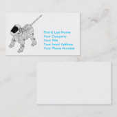 Carte De Visite Chien de robot (Devant / Derrière)