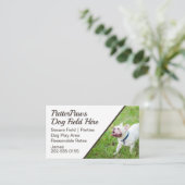 Carte De Visite Chien de terrain location Puppy Park (Debout devant)