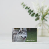 Carte De Visite Chien de traîneau doux (Debout devant)