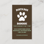 Carte De Visite chien du désert (Dos)