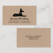 Carte De Visite Chien égyptien Hiéroglyphe Hound Pharaoh (Devant / Derrière)