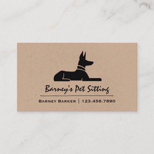 Carte De Visite Chien égyptien Hiéroglyphe Hound Pharaoh (Devant)