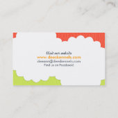 Carte De Visite Chien éleveur Dachshund Chiot Tomate Lime (Dos)