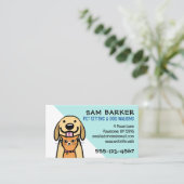 Carte De Visite Chien et chat mignonne animal de compagnie assis A (Debout devant)