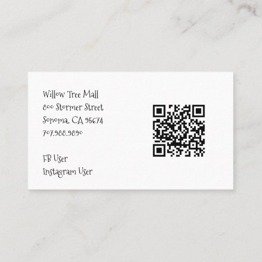 Carte De Visite Chien et os Imprimer Motif Chien Grooming Spa (Dos)