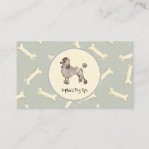Carte De Visite Chien et os Imprimer Motif Chien Grooming Spa