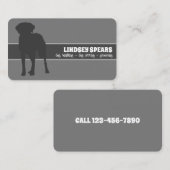 Carte De Visite Chien gardien de chien chien chien marchant (Devant / Derrière)