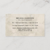 Carte De Visite Chien Groomer Animaux de compagnie Boho Chien Chie (Dos)