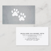 Carte De Visite Chien Groomer | Formateur | Pâtes (Devant / Derrière)