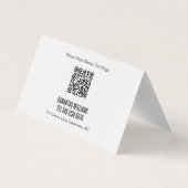 Carte De Visite 🐶 Chien Groomer QR (Dos)